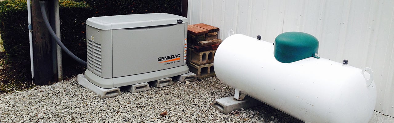 Propane on sale generac generator